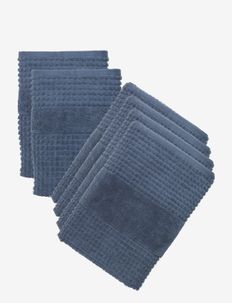 Check Håndklæder 70x140 4 stk,50x100 2 stk(615042-43)mørkblå, Juna