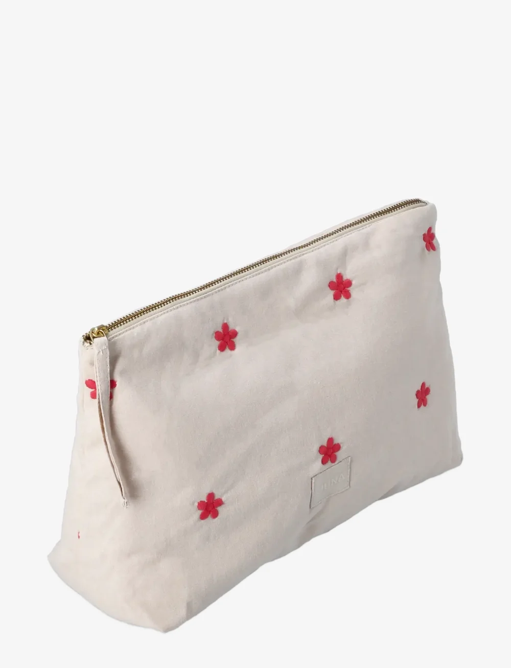 Juna - Daisy Karla Toiletry Bag 30x10x20 cm sand/red - sminkväskor - sand/red - 1