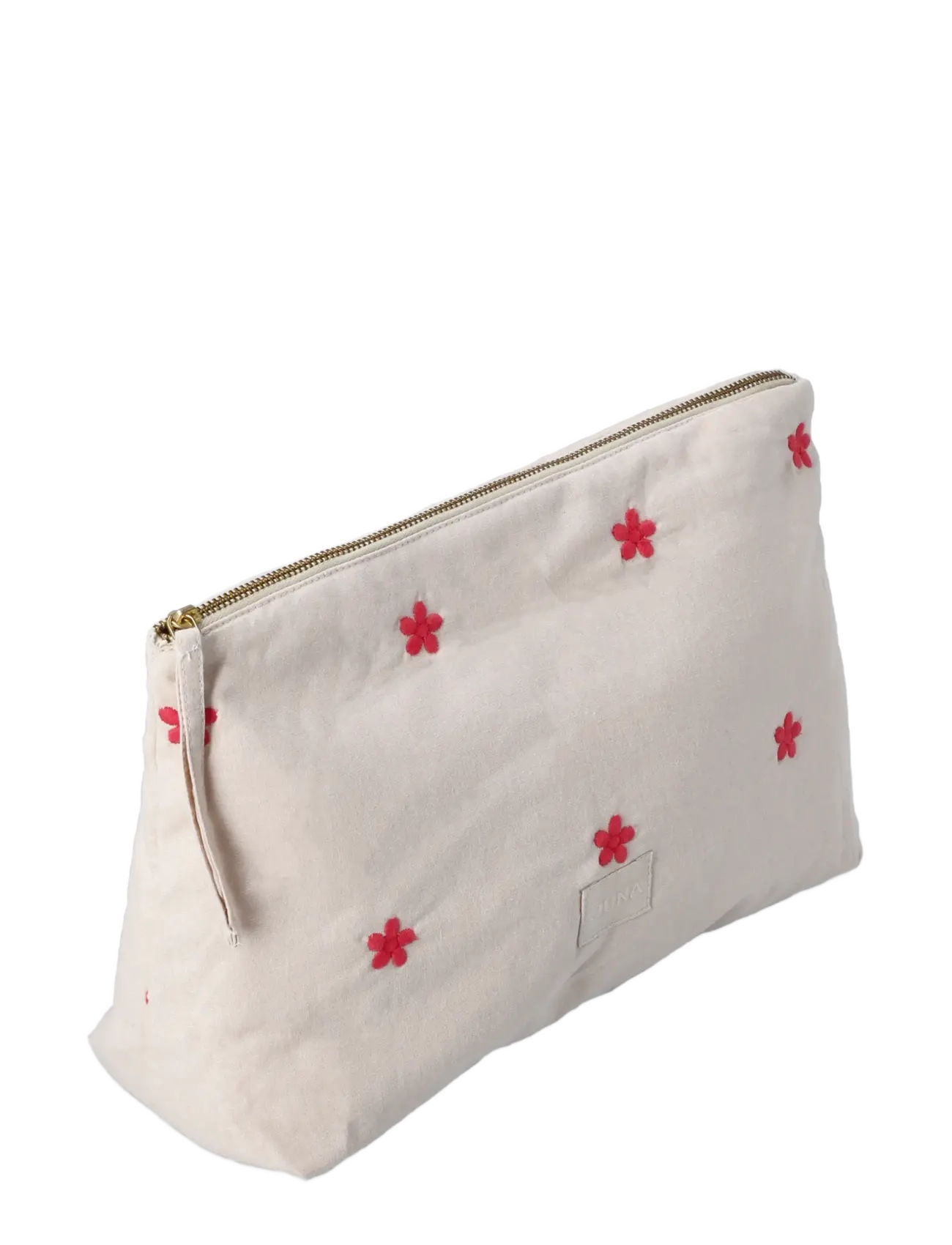 Juna Daisy Karla Toiletry Bag 30x10x20 cm sand/red - Kotid - SAND/RED / beige