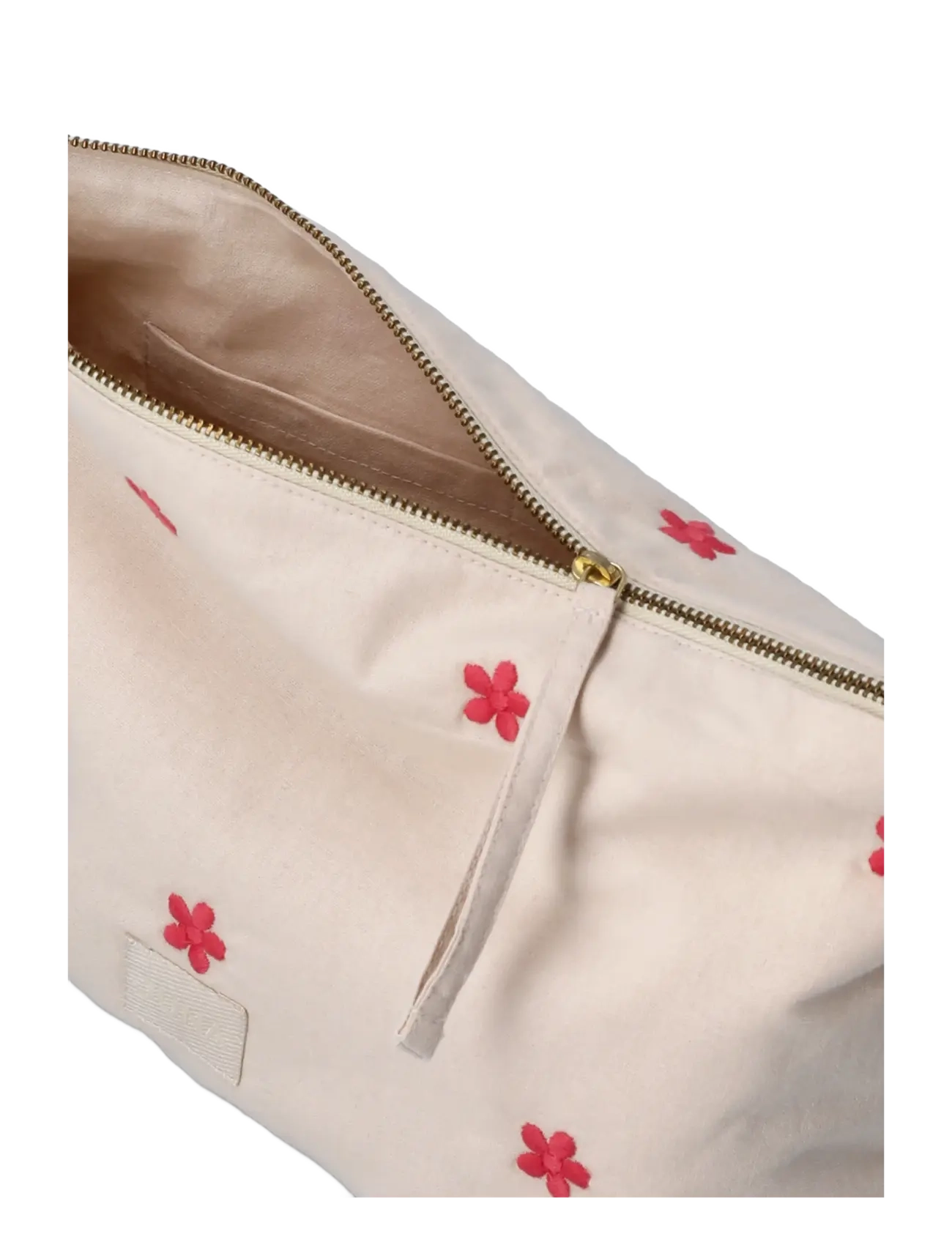 Juna - Daisy Karla Toiletry Bag 30x10x20 cm sand/red - kosmeetikakotid - sand/red - 2
