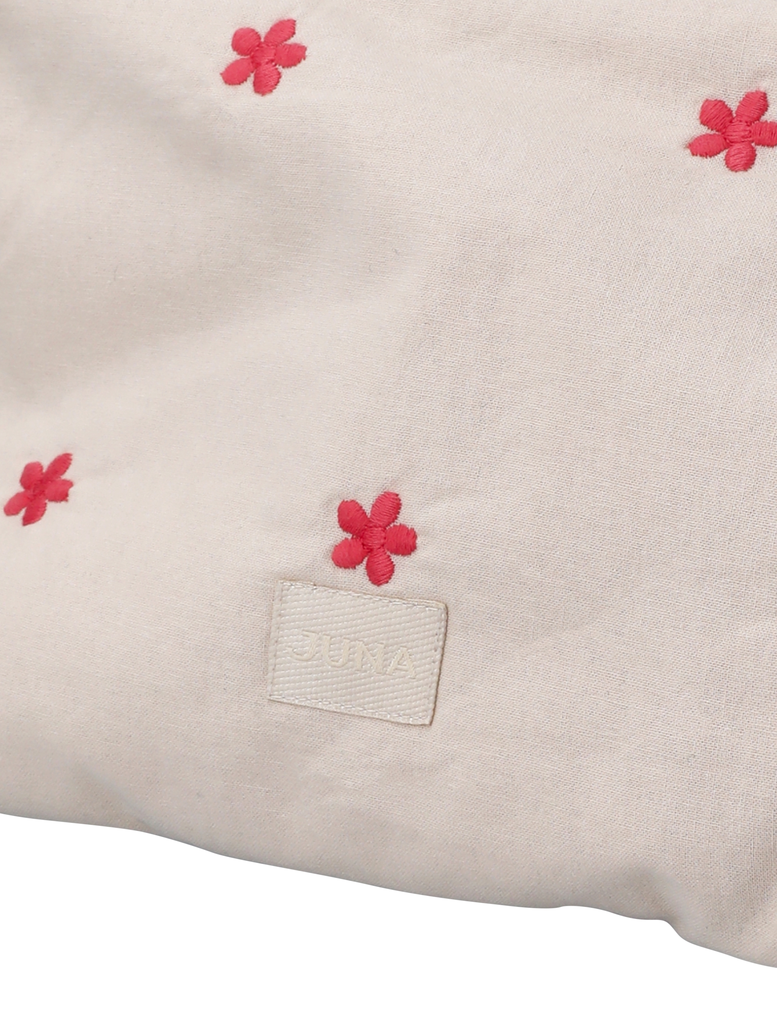 Juna - Daisy Karla Toiletry Bag 30x10x20 cm sand/red - kosmeetikakotid - sand/red - 3