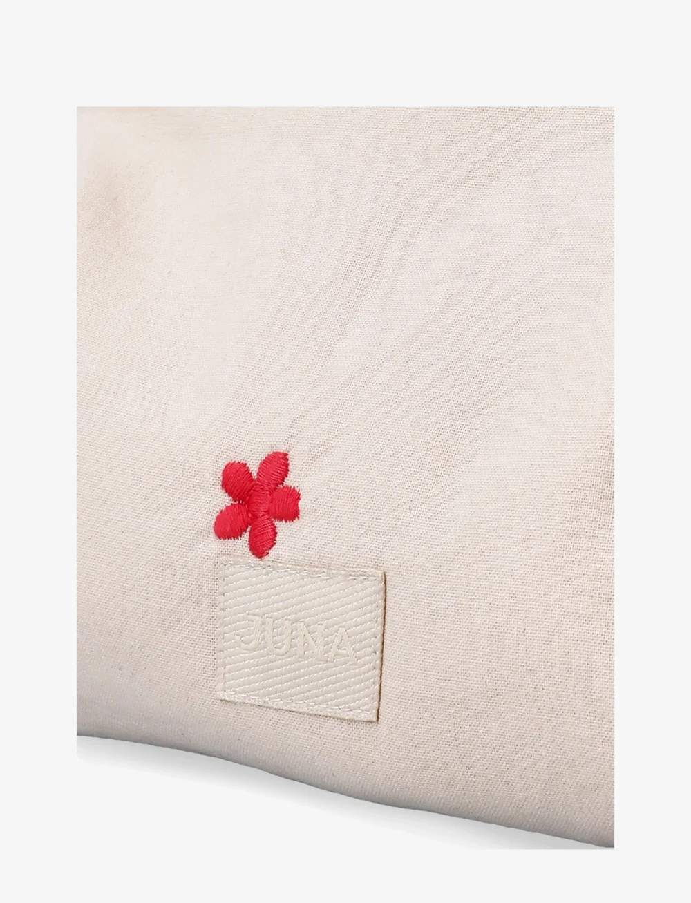 Juna - Daisy Nola Makeup bag 23x5x15 cm sand/red - makeup bags - sand/red - 2