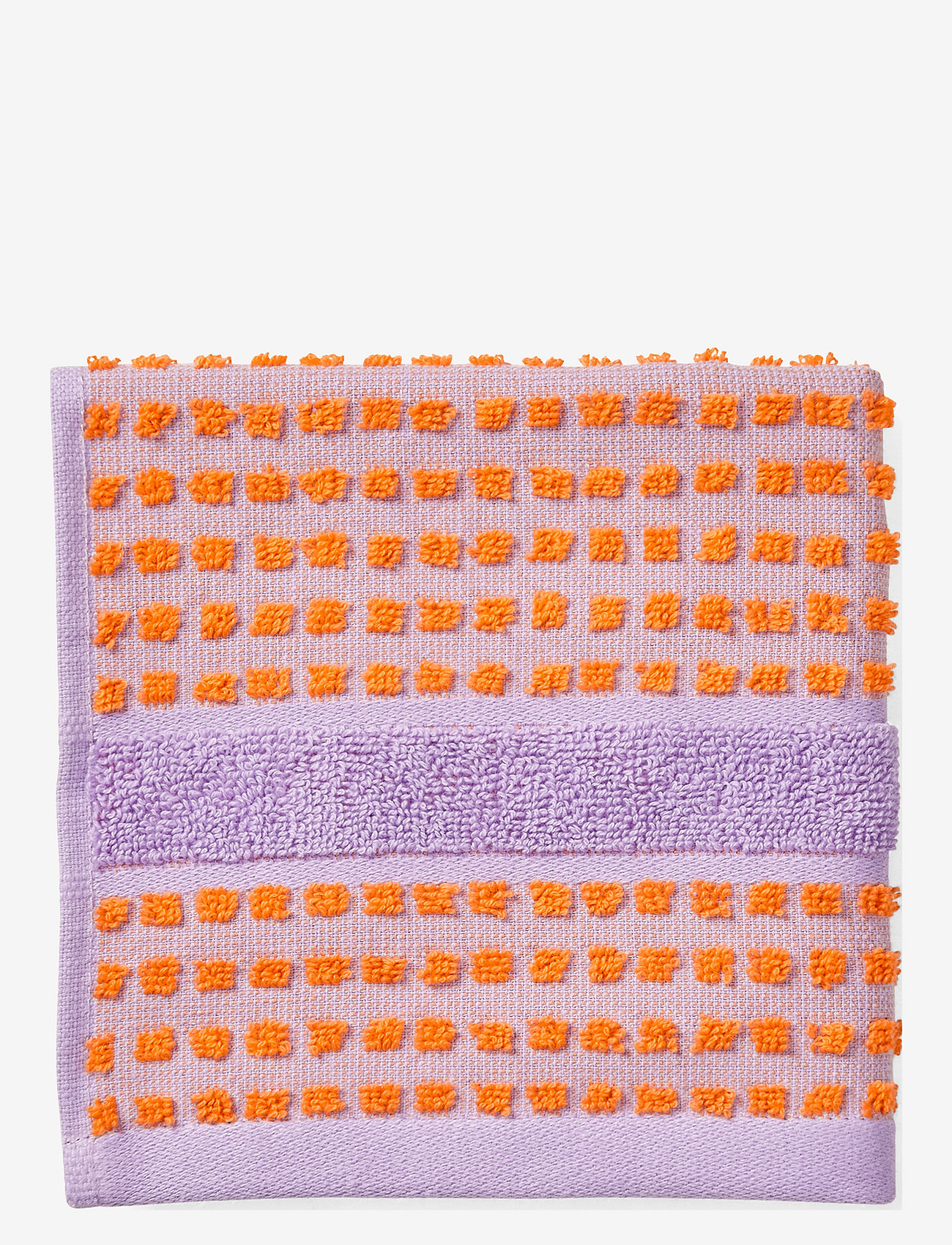 Juna - Check Face cloth 30x30 cm lavender/peach - laagste prijzen - lavender/peach - 0