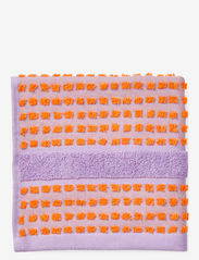 Check Face cloth 30x30 cm lavender/peach - LAVENDER/PEACH