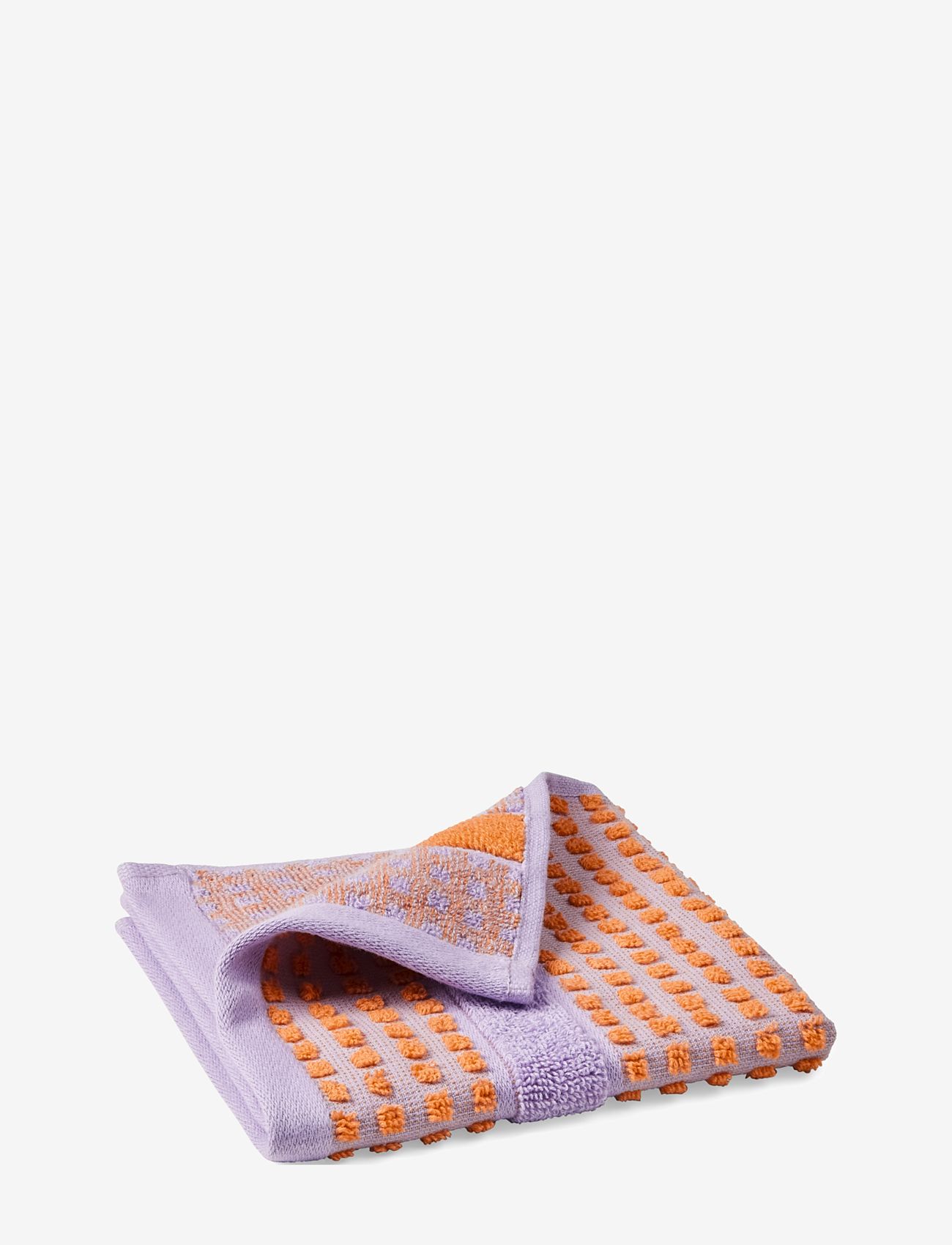 Juna - Check Face cloth 30x30 cm lavender/peach - laagste prijzen - lavender/peach - 1