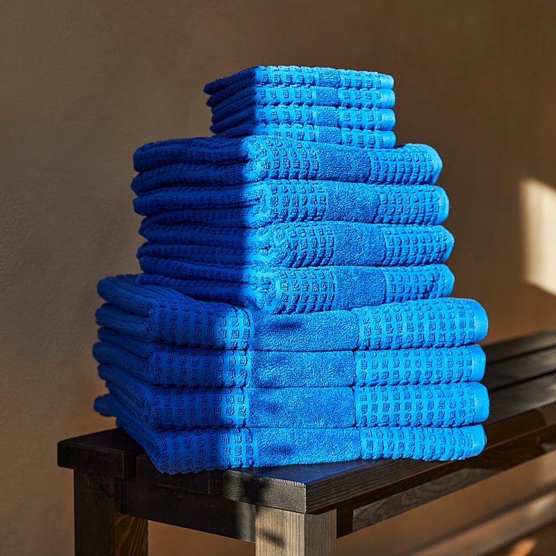 Juna - Check Towel - die niedrigsten preise - blue - 2