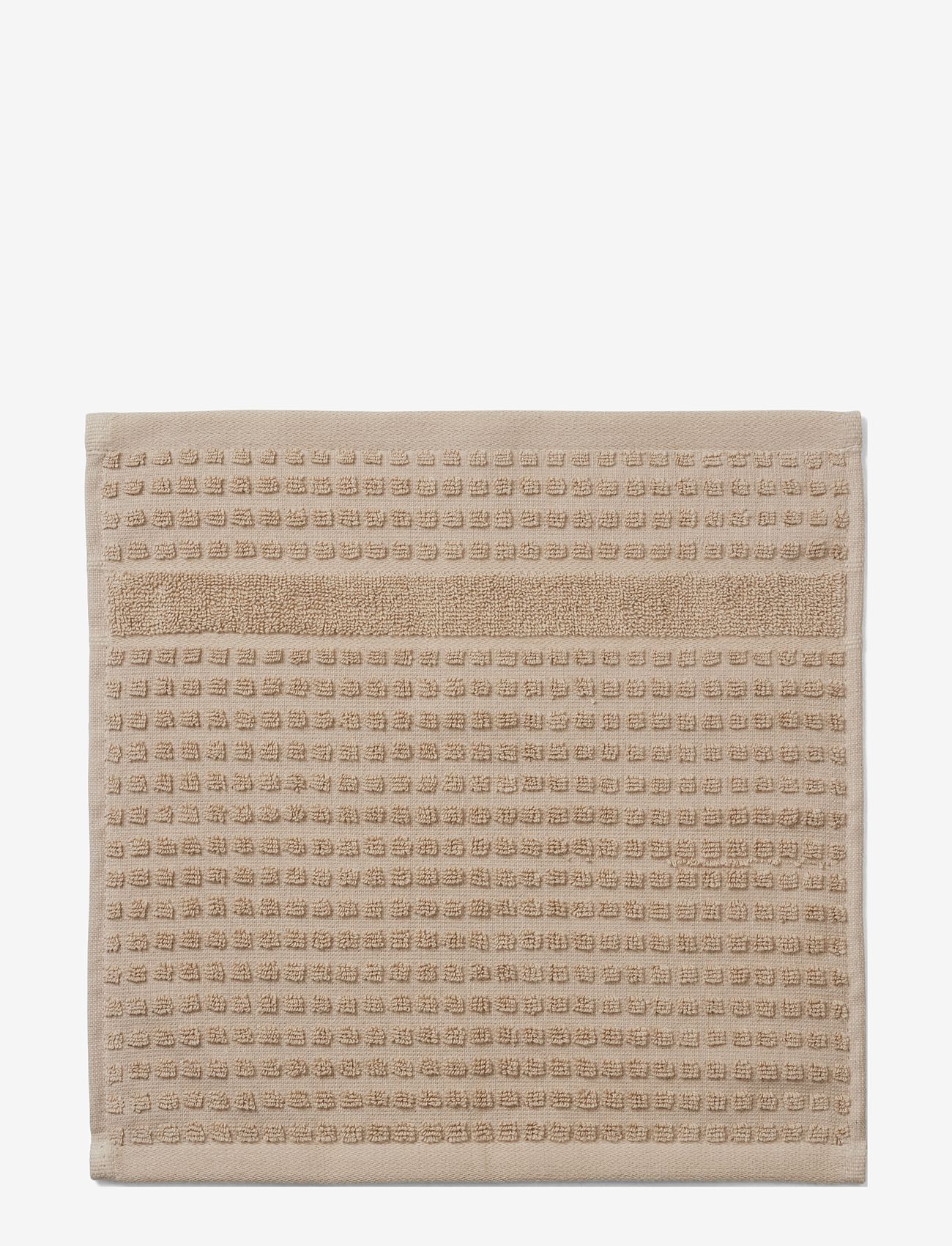 Juna - Check Face cloth - gesichtshandtücher - sand - 0