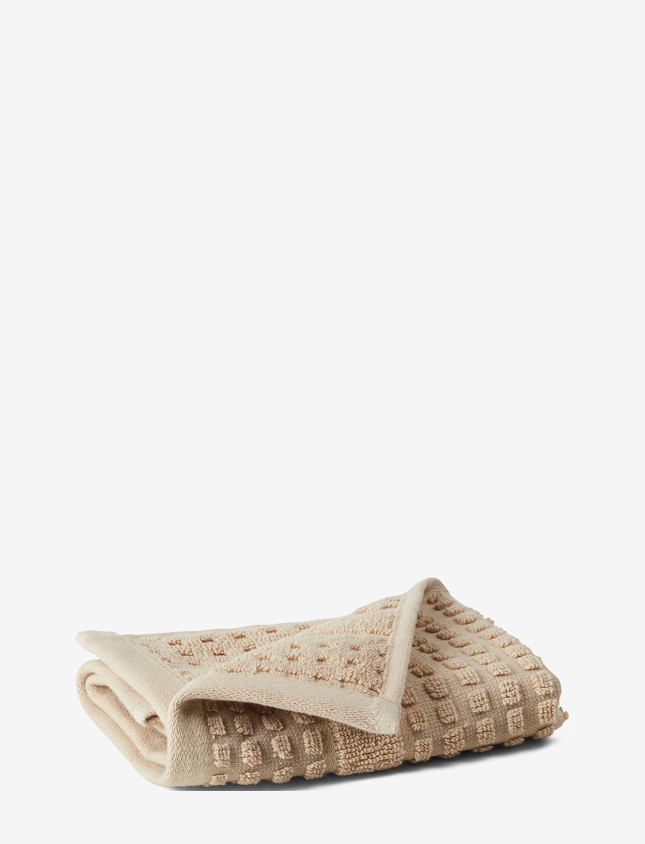 Juna - Check Face cloth - gesichtshandtücher - sand - 1