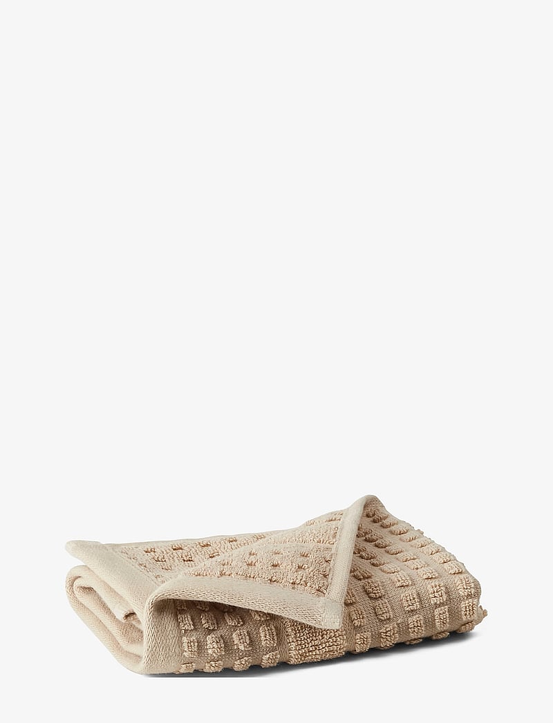 Juna - Check Face cloth - gesichtshandtücher - sand - 1