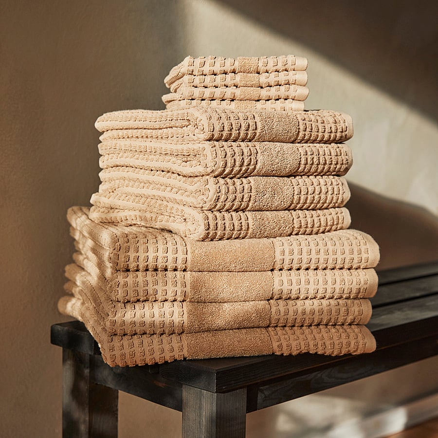 Juna - Check Face cloth - madalaimad hinnad - sand - 2