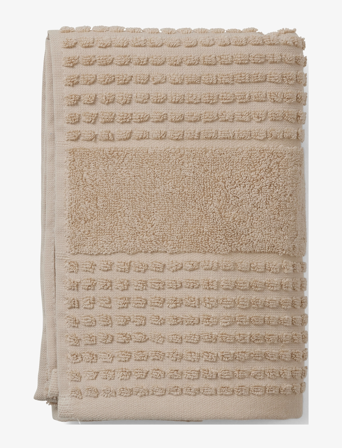 JUNA Check Håndklæde Beige - 50X100CM - Unisex