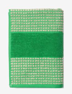 Check Handduk 70x140 cm grön/sand, Juna