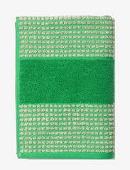 Juna - Check Towel 70x140 cm green/sand - alhaisimmat hinnat - green/sand - 0