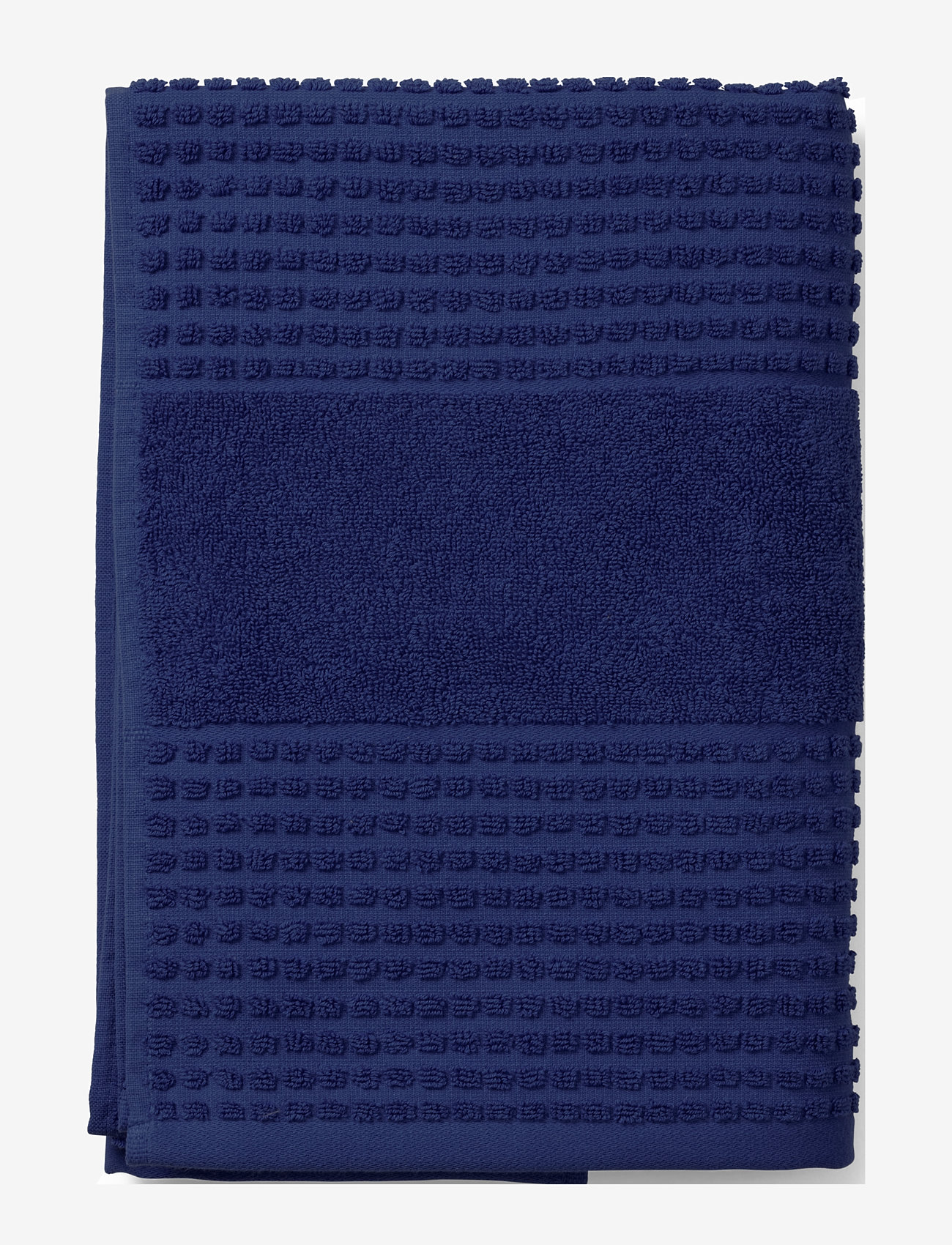 Juna - Check Towel 70x140 cm navy blue - bath towels - navy blue - 0