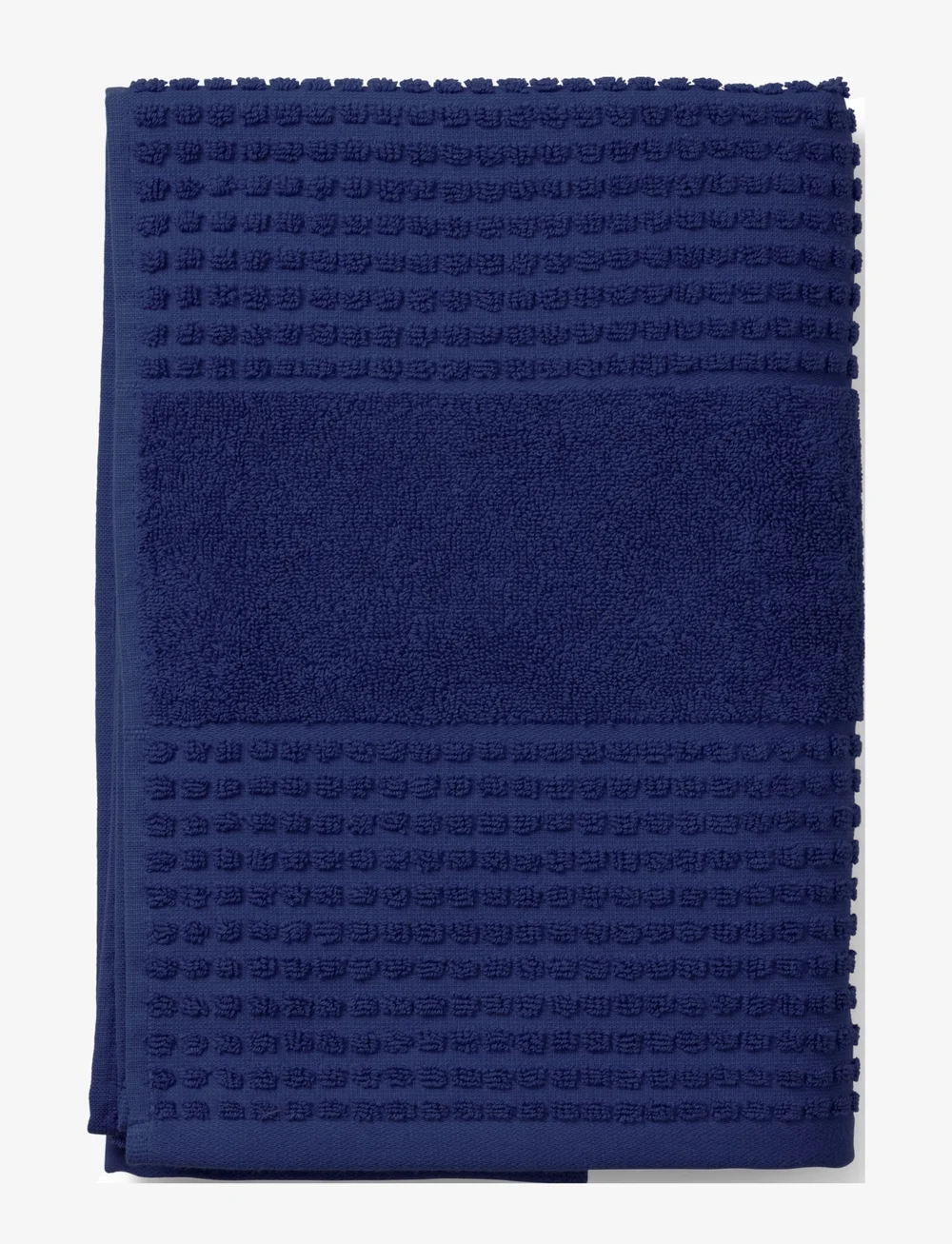 Juna - Check Handduk 70x140 cm marinblå - badlakan - navy blue - 0