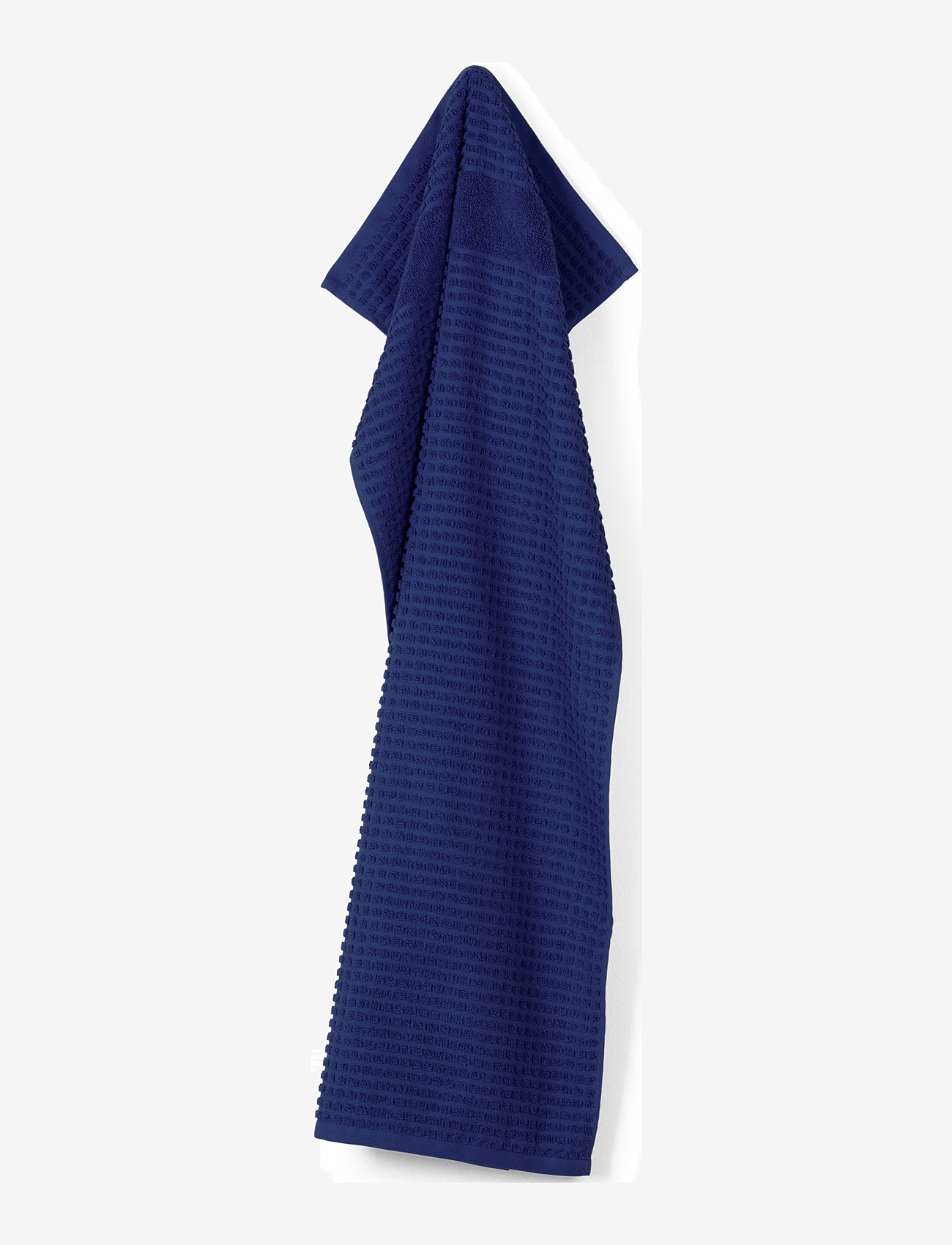 Juna - Check Handduk 50x100 cm marinblå - badlakan - navy blue - 1