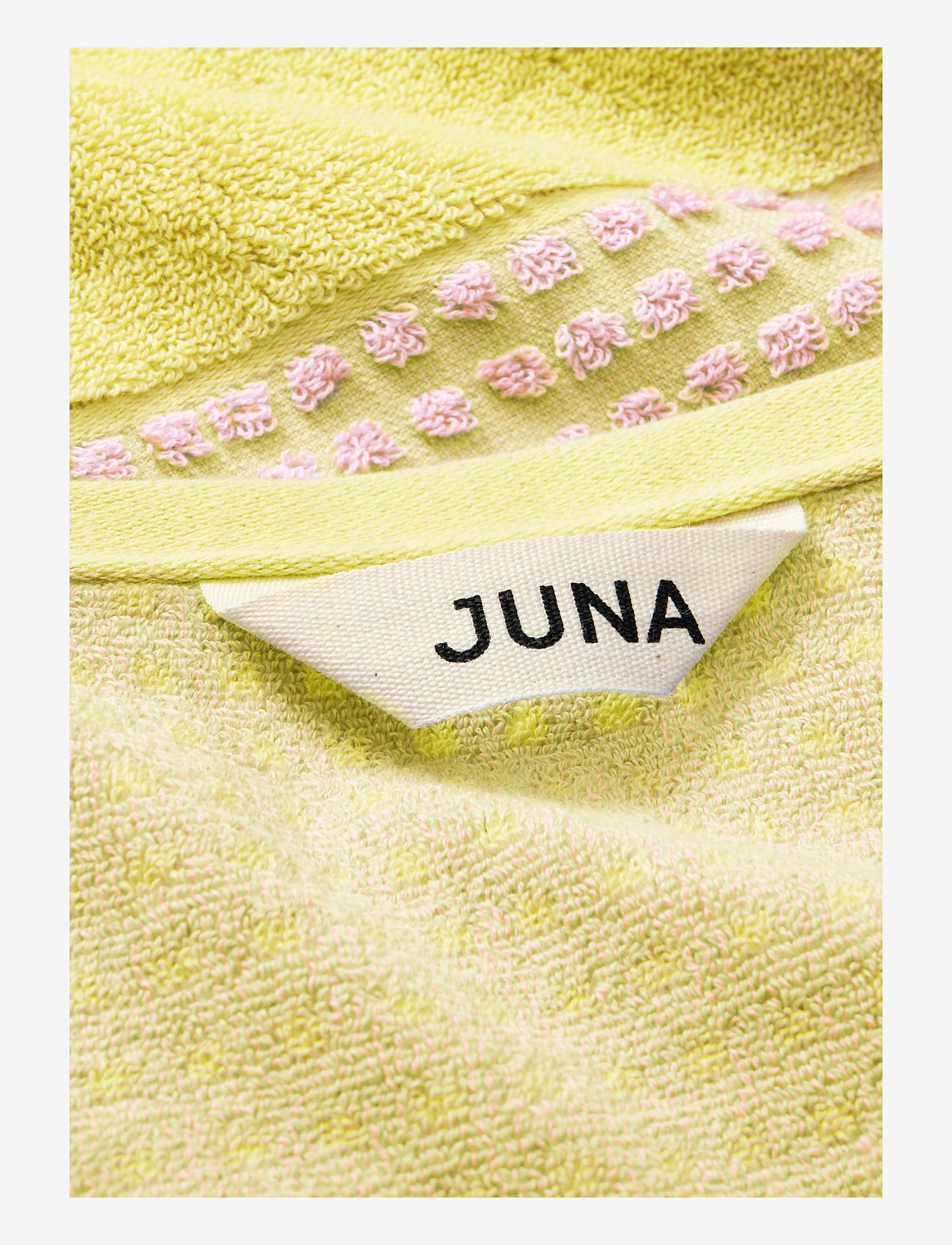 Juna - Check Towel 70x140 cm yellow/pink - kylpypyyhkeet - yellow/pink - 2