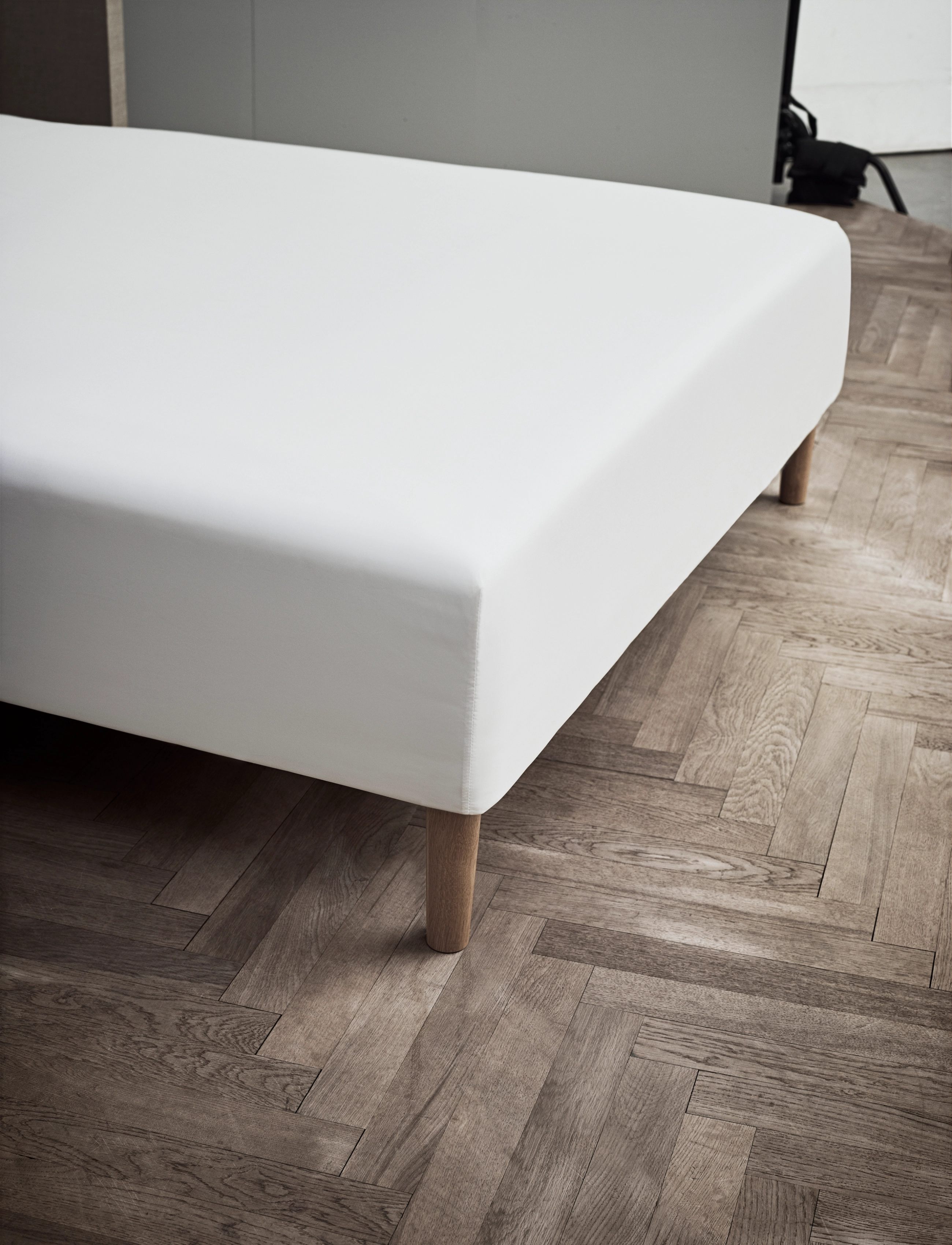Juna Percale Boxlagen 90X30X200 cm Hvid, 90X30X200 cm, White, Sengetekstiler > Lagner, Unisex