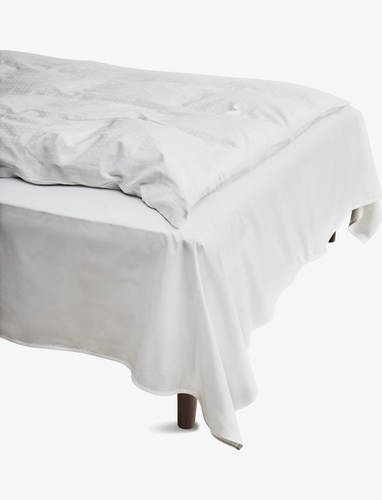 JUNA Percale Fladt Lagen 240X260 Cm Hvid Weiß - 240X260CM - Unisex