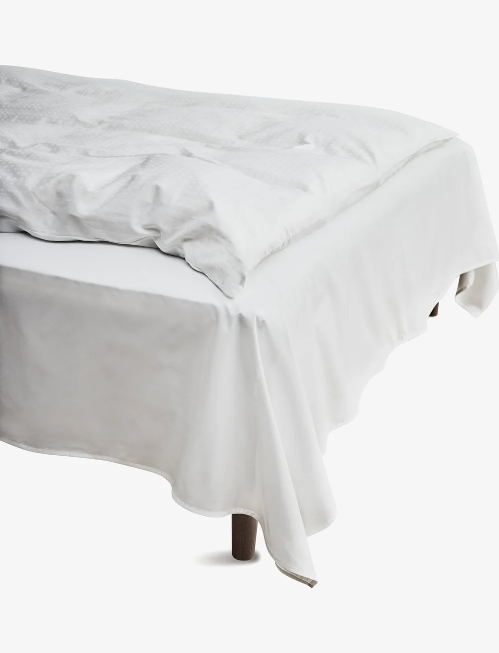 Juna - Percale Underlakan 240x260 cm vit - underlakan - white - 0