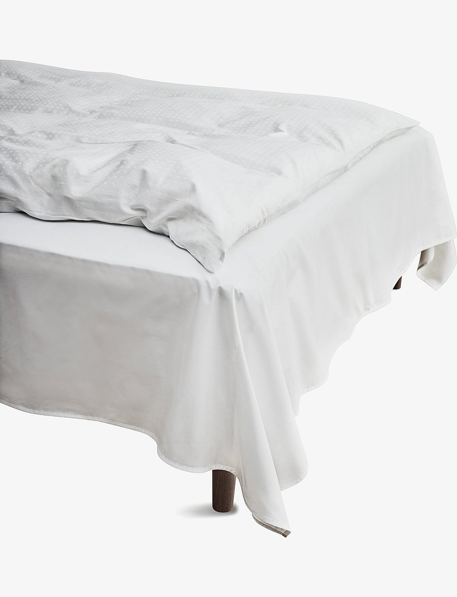 Juna - Percale Flat sheet 240x260 cm white - die niedrigsten preise - white - 0