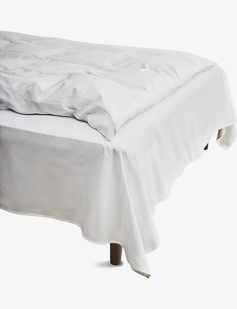 Juna - Percale Flat sheet 150x250 cm white - die niedrigsten preise - white - 0