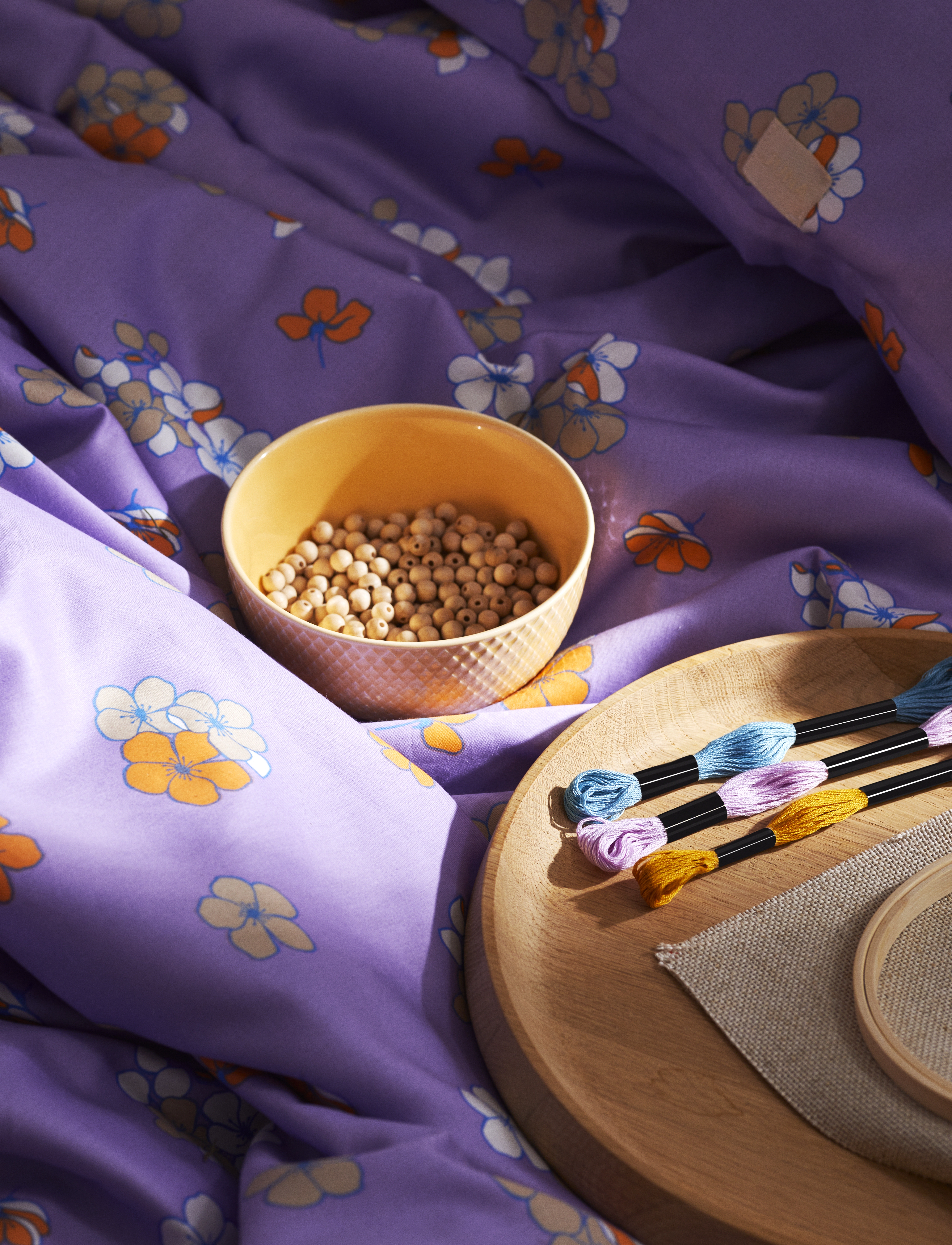 Juna - Grand Pleasantly Bed linen 140x200 cm lavender - versla eftir verði - lavender - 3
