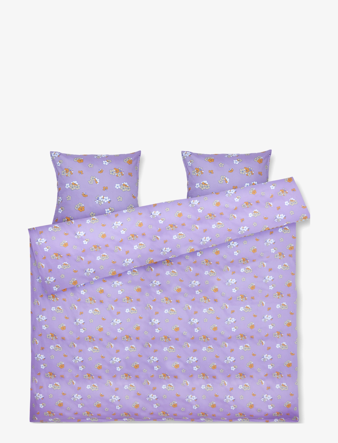 Juna Grand Pleasantly Sengetøj 200X220 Cm Lavendel, Duvet Covers, Lila, Str: 200X220;60X63CM
