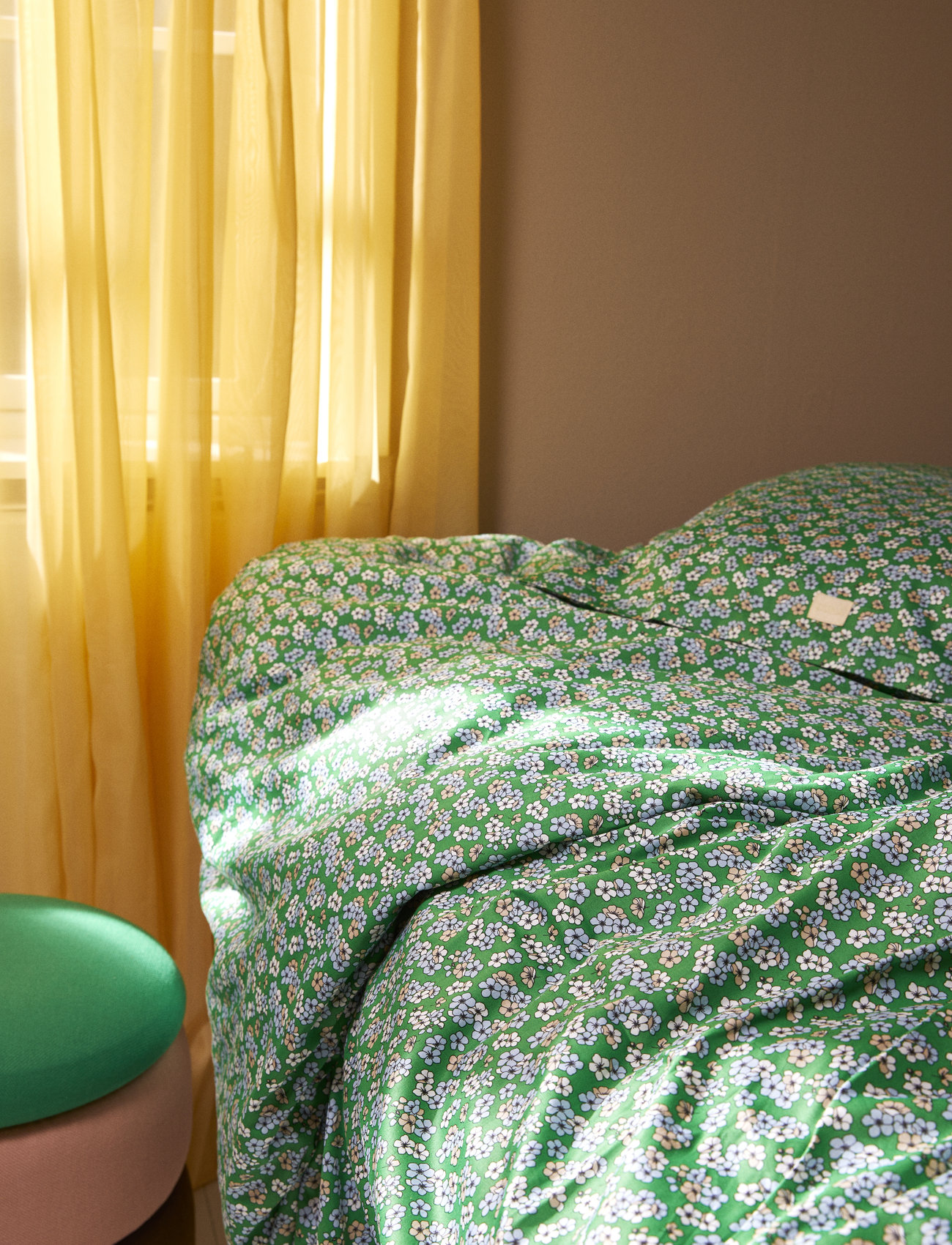 Juna - Pleasantly Bed linen 140x200 cm green - dekbedovertrekken - green - 1