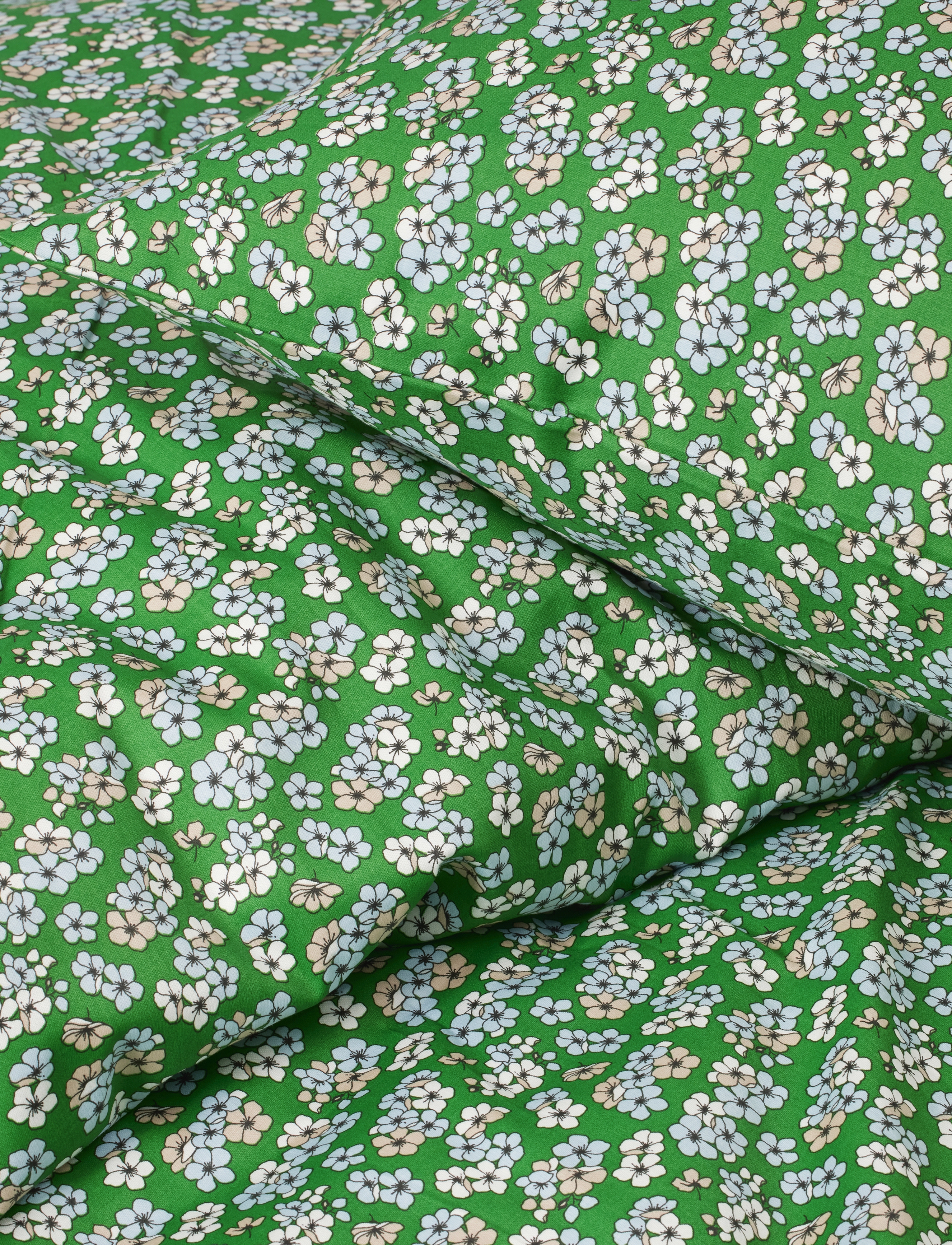 Juna - Pleasantly Sengetøj 140x200 cm grøn - køb efter pris - green - 5