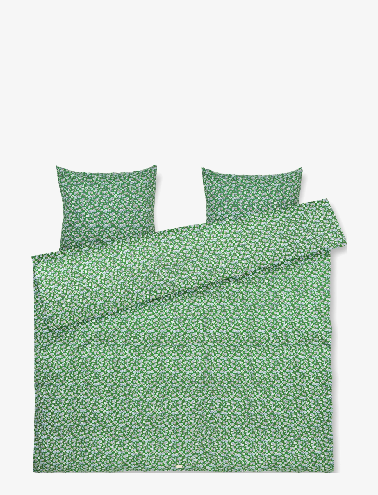 Juna Pleasantly Sengetøj 200X220 Cm Grøn, Duvet Covers, Grøn, Str: 200X220;60X63CM