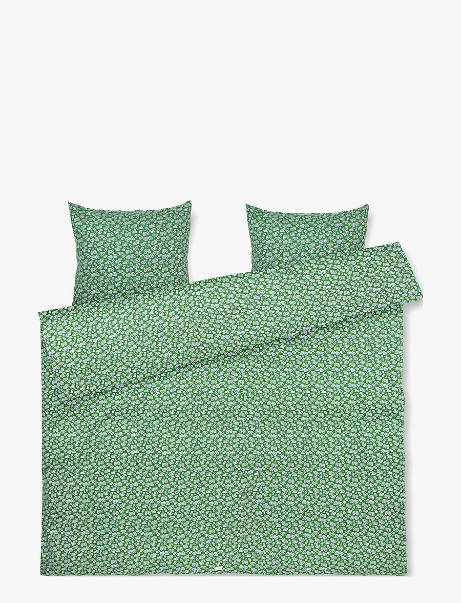 Juna - Pleasantly Sengetøj 200x220 cm grøn - køb efter pris - green - 1