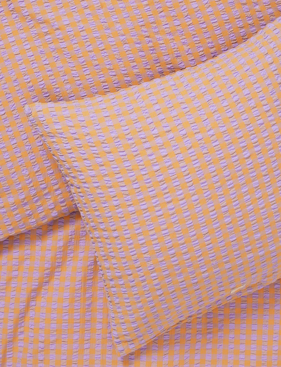 Juna - Bæk&Bølge Bed linen 140x200 cm lavender/peach - lavender/peach - 4