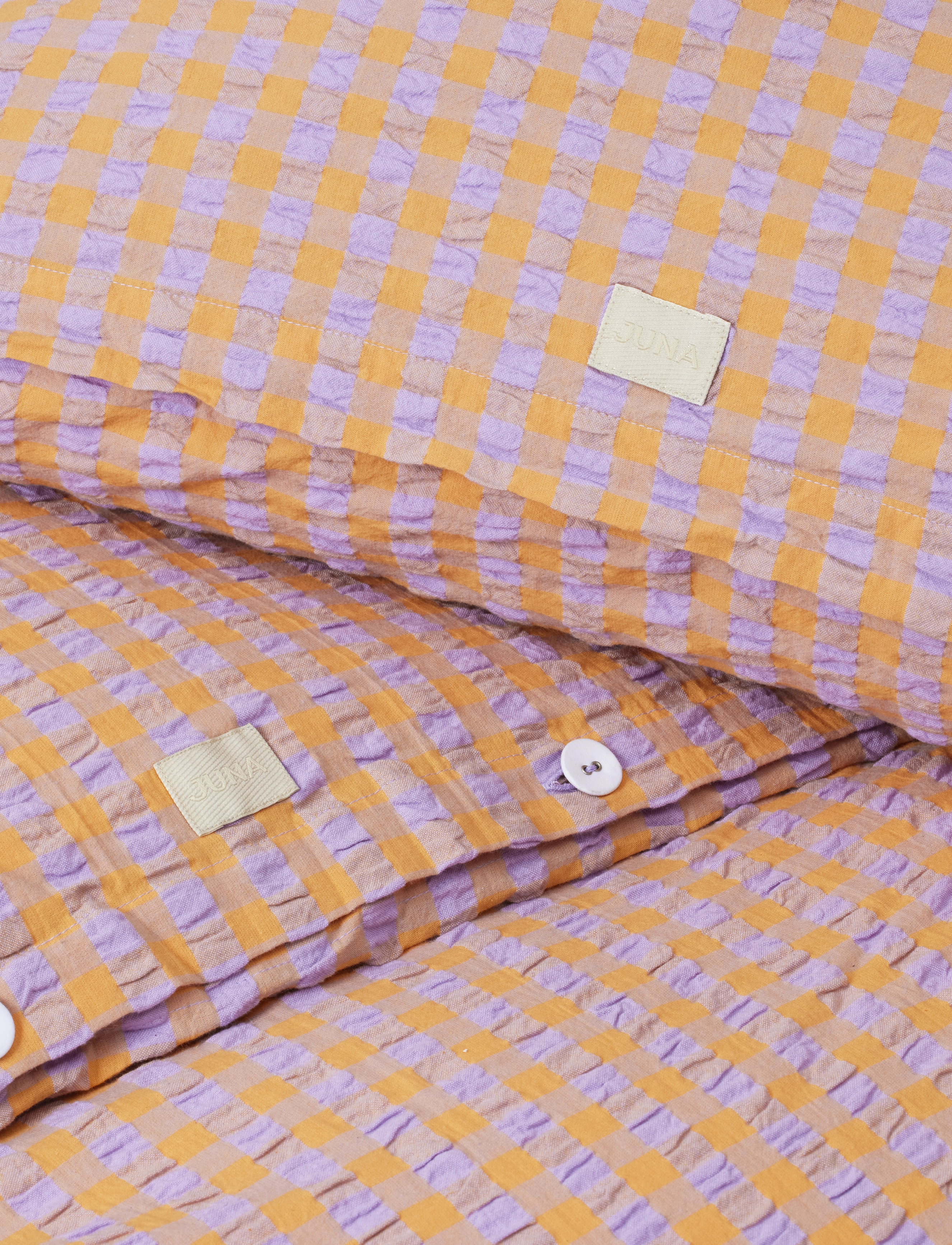 Juna - Bæk&Bølge Bed linen 140x200 cm lavender/peach - lavender/peach - 5