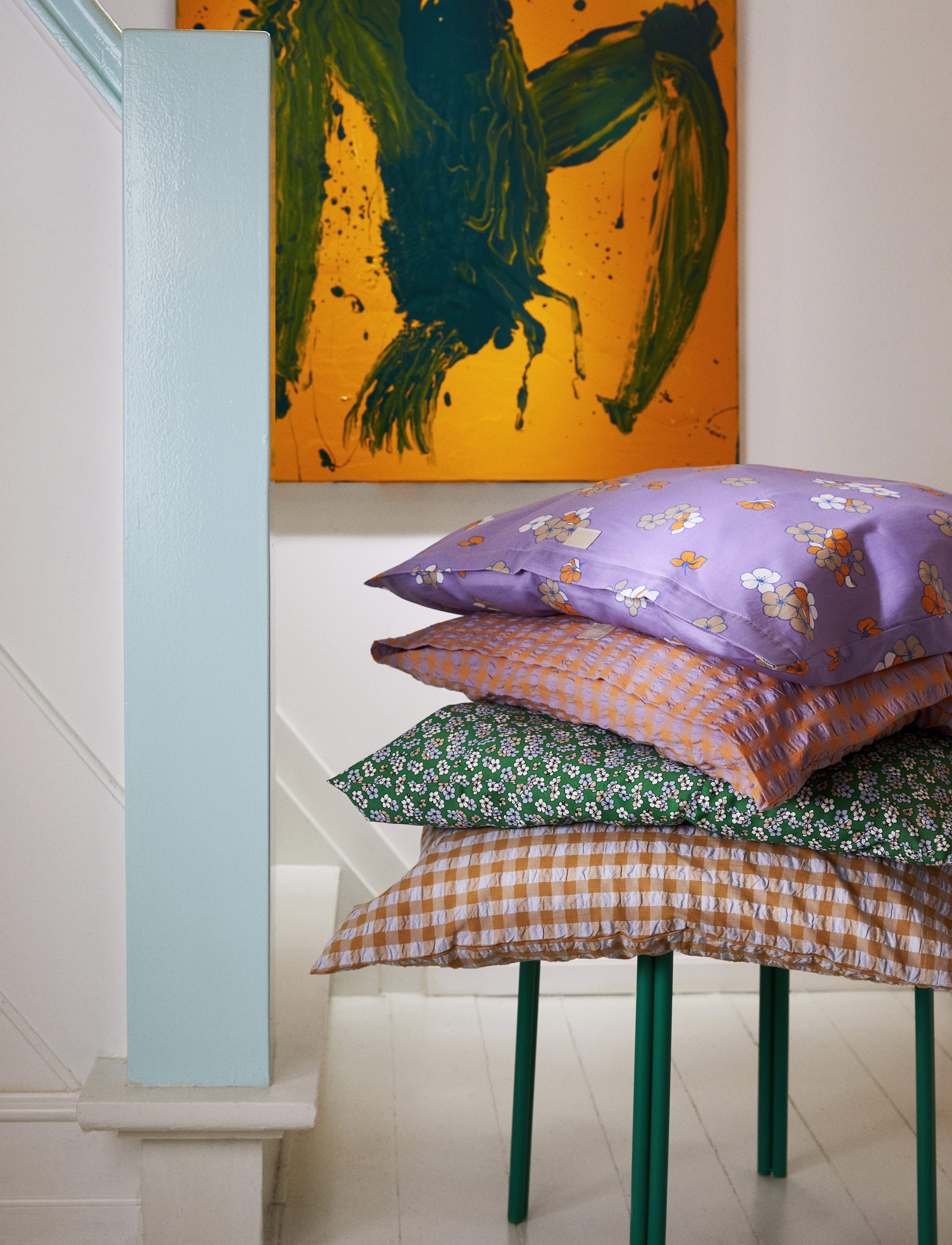 Juna - Bæk&Bølge Pillowcase 70x50 cm lavender/peach - kopfkissenbezüge - lavender/peach - 3