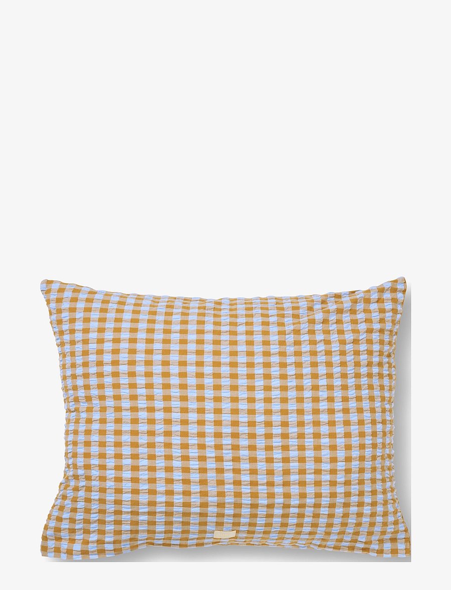 Juna - Bæk&Bølge Pillowcase 70x50 cm light blue/sand - kopfkissenbezüge - light blue/sand - 0