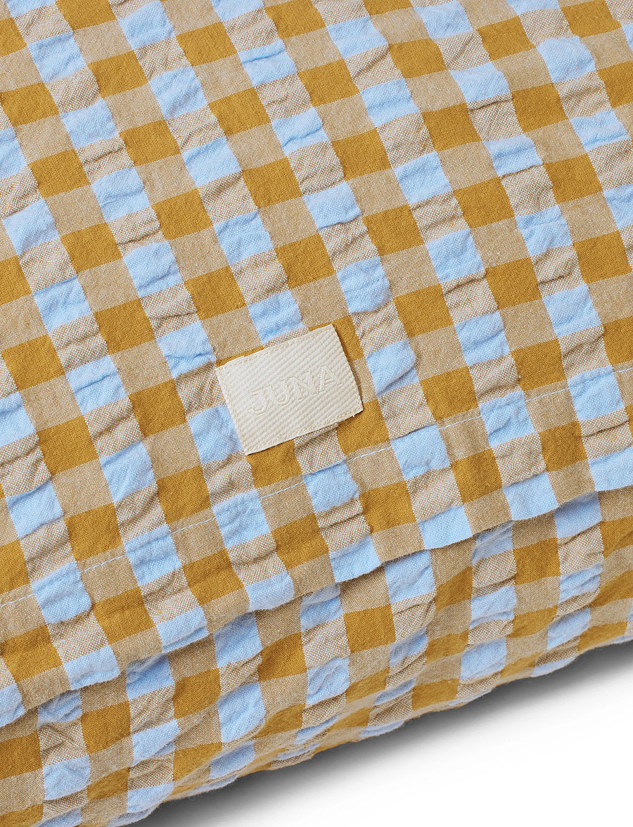 Juna - Bæk&Bølge Pillowcase 70x50 cm light blue/sand - kopfkissenbezüge - light blue/sand - 5