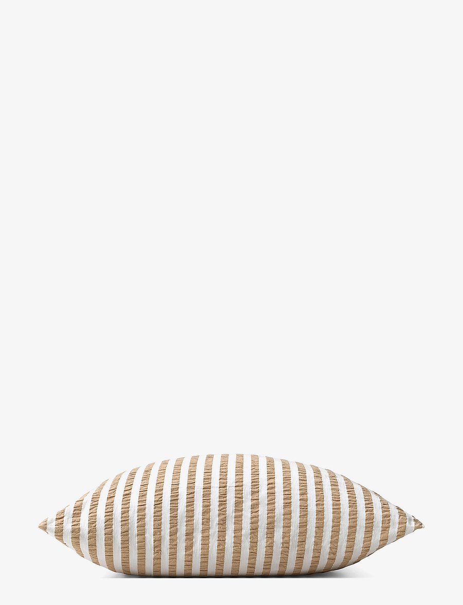Juna - Bæk&Bølge Lines Pillowcase 60x50 cm SE - sand/white - 1