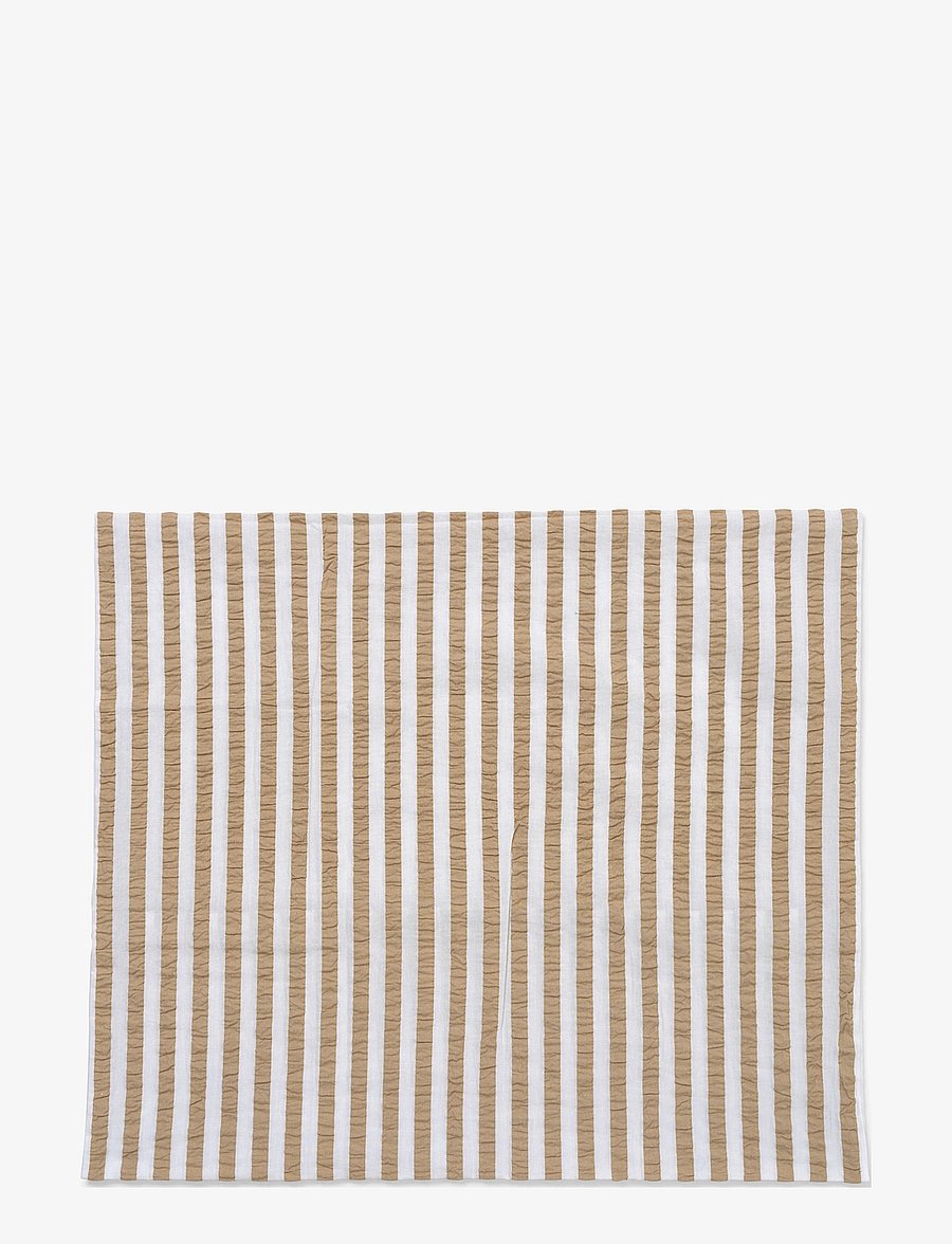 Juna - Bæk&Bølge Lines Pillowcase 60x50 cm SE - sand/white - 2