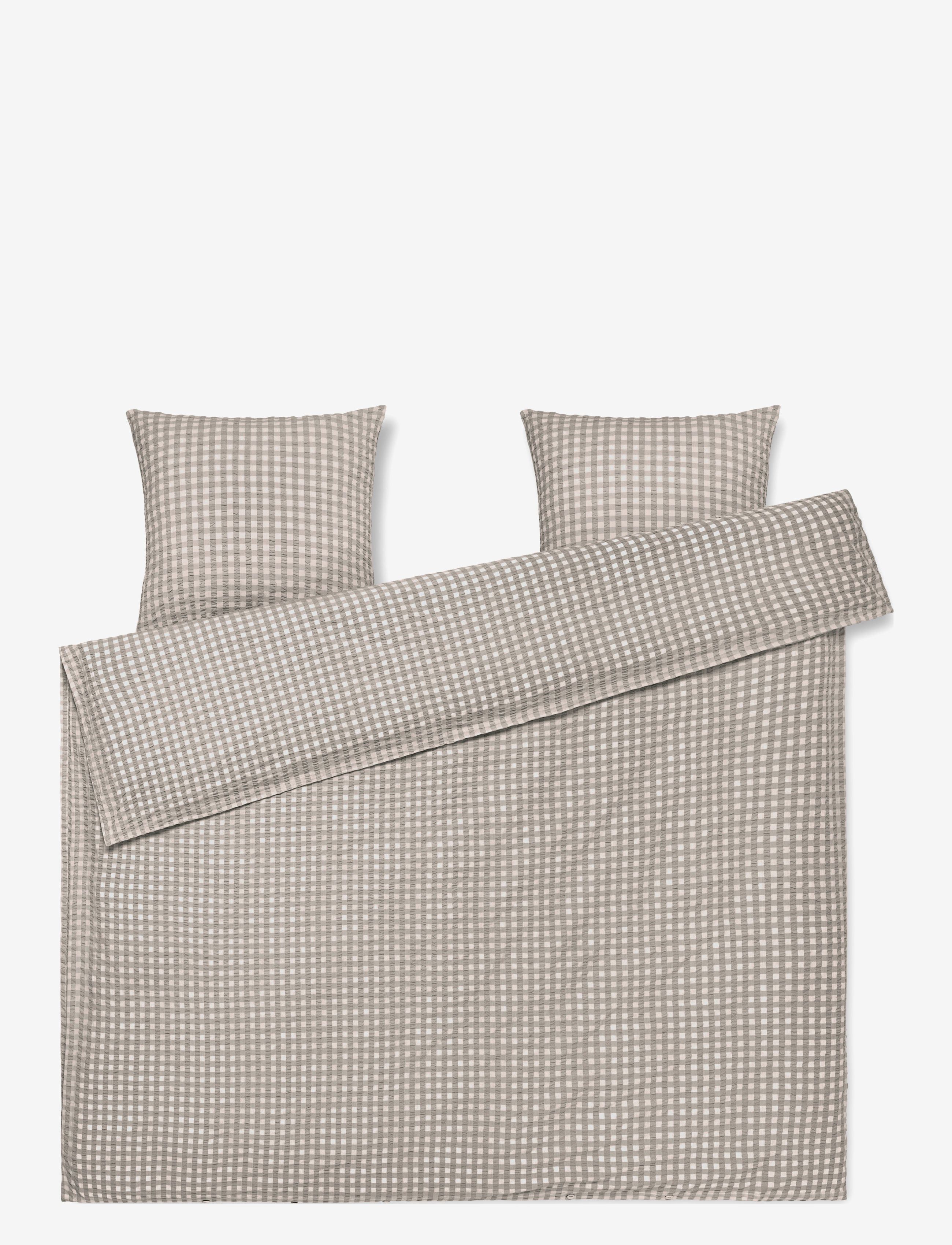 Juna Bæk&Bølge Bed linen /birch 220x220 cm - Tekstiilid - GREY/BIRCH / grey