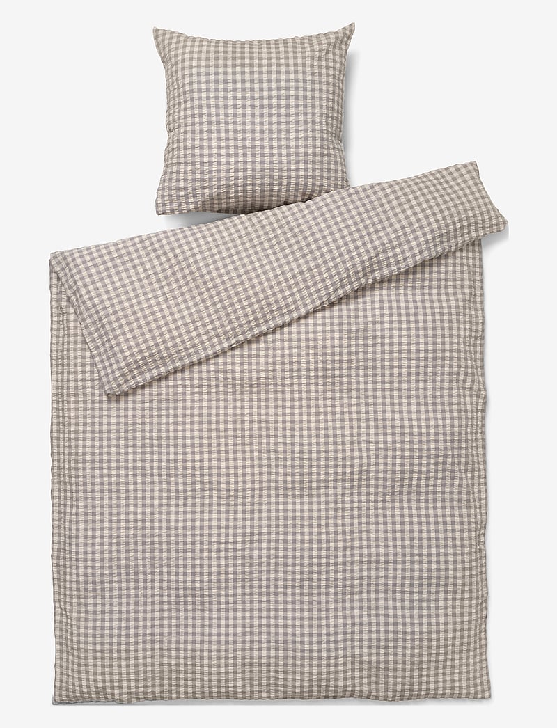 Juna - Bæk&Bølge Bed linen 140x220 cm DK - nach preis einkaufen - grey/birch - 0