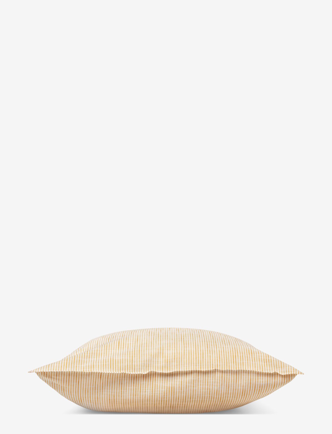 Juna - Monochrome Lines Örngott 60x50 cm SE - sängkläder - ochre/white - 1
