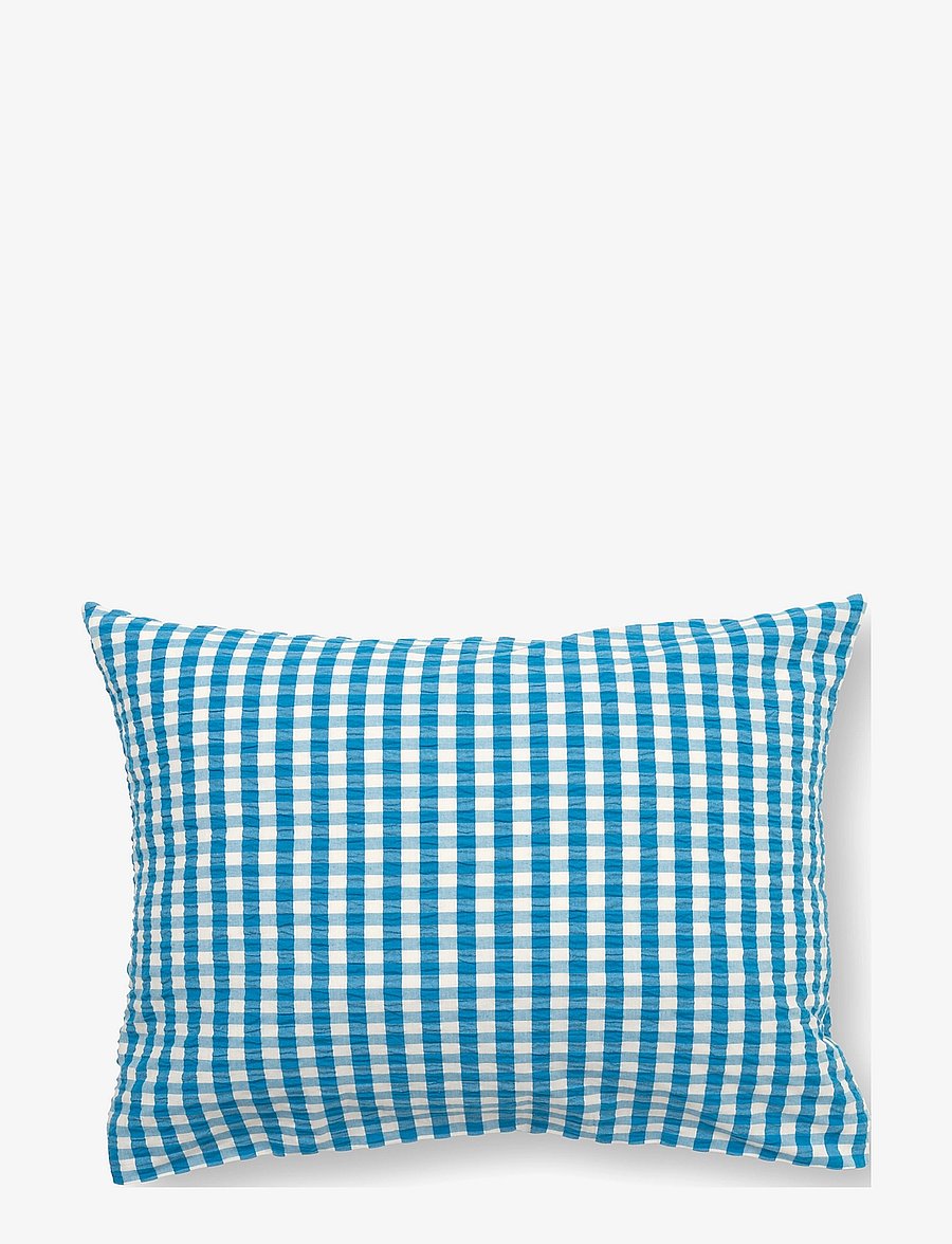Juna - Bæk&Bølge Pillowcase 70x50 cm NO - blue/birch - 0