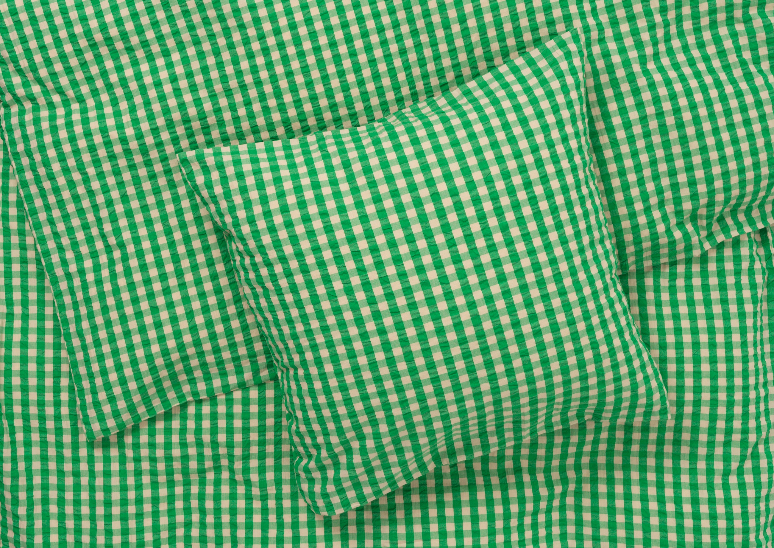 Juna Bæk&Bølge Sengetøj 140X200 cm Dk, 140X200;60X63 cm, Green, Sengetekstiler > Dynebetræk, Unisex