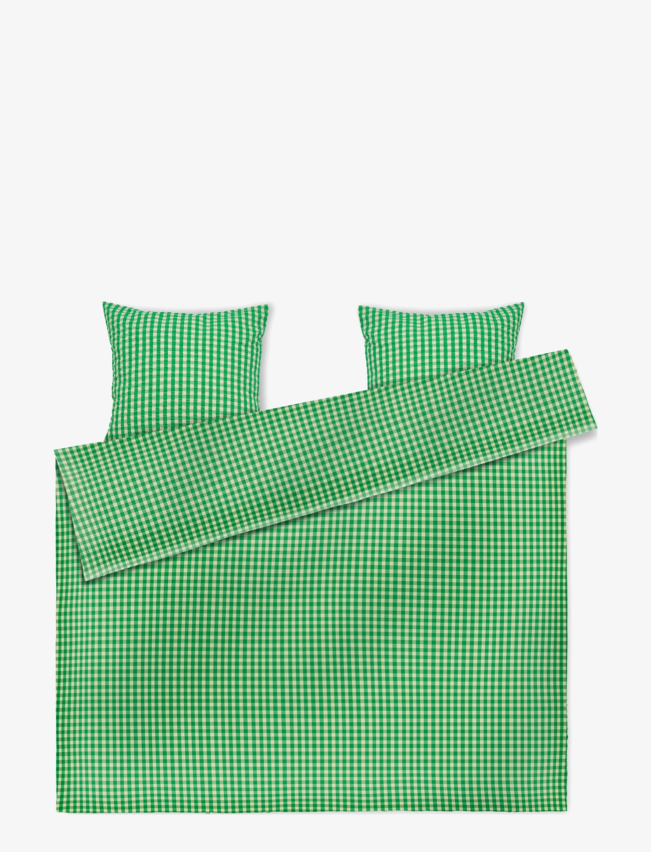 Juna Bæk&Bølge Sengetøj 200X220 Cm Dk, Bed Sæt, Grøn, Str: 200X220;60X63CM
