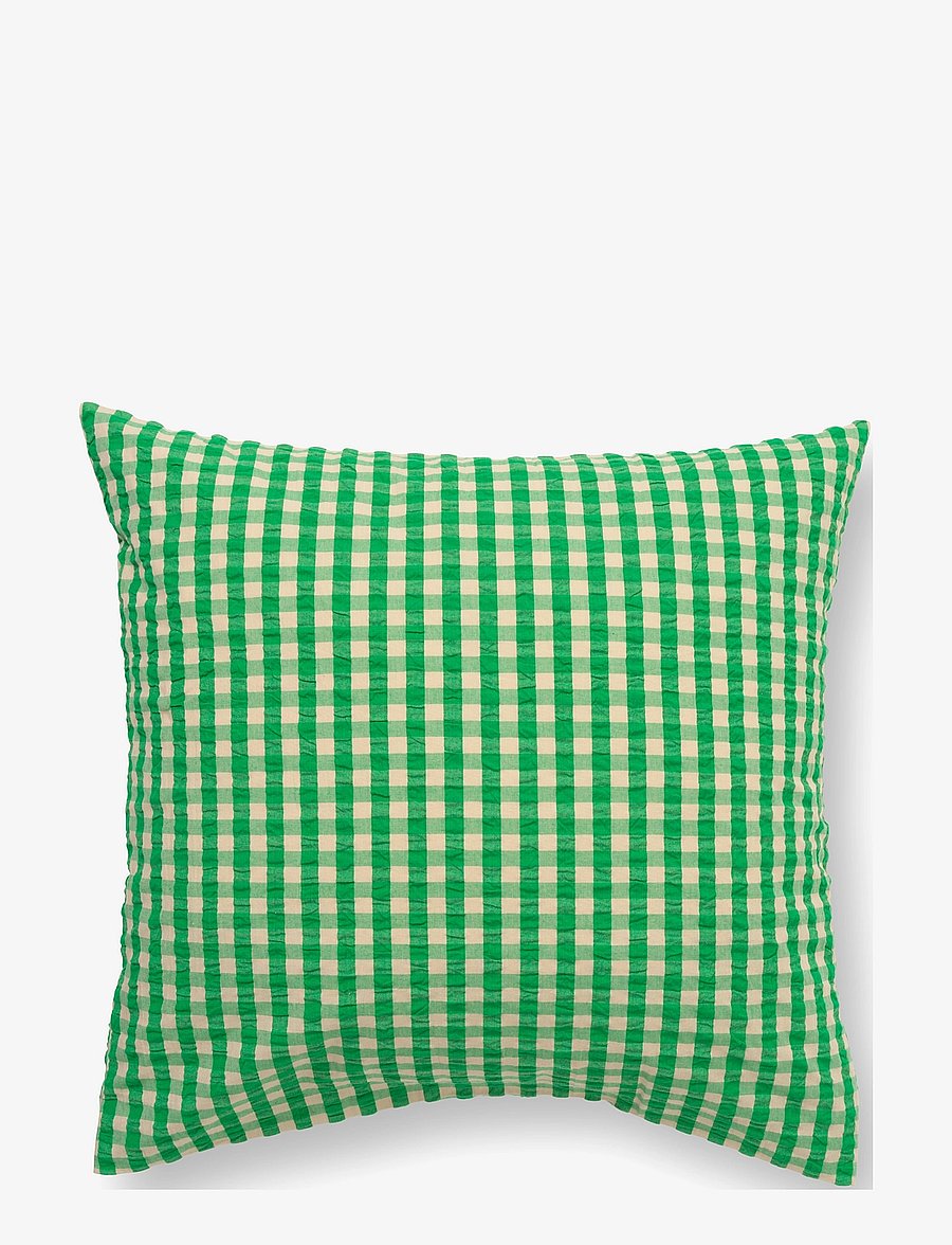 Juna - Bæk&Bølge Pudebetræk 63x60 cm DK - pudebetræk - green/sand - 0