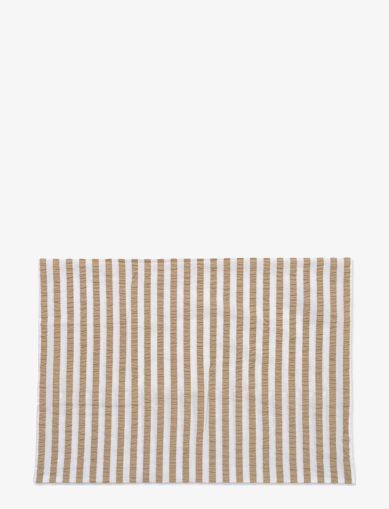 Juna - Bæk&Bølge Lines Pillowcase 70x50 cm NO - sand/white - 2