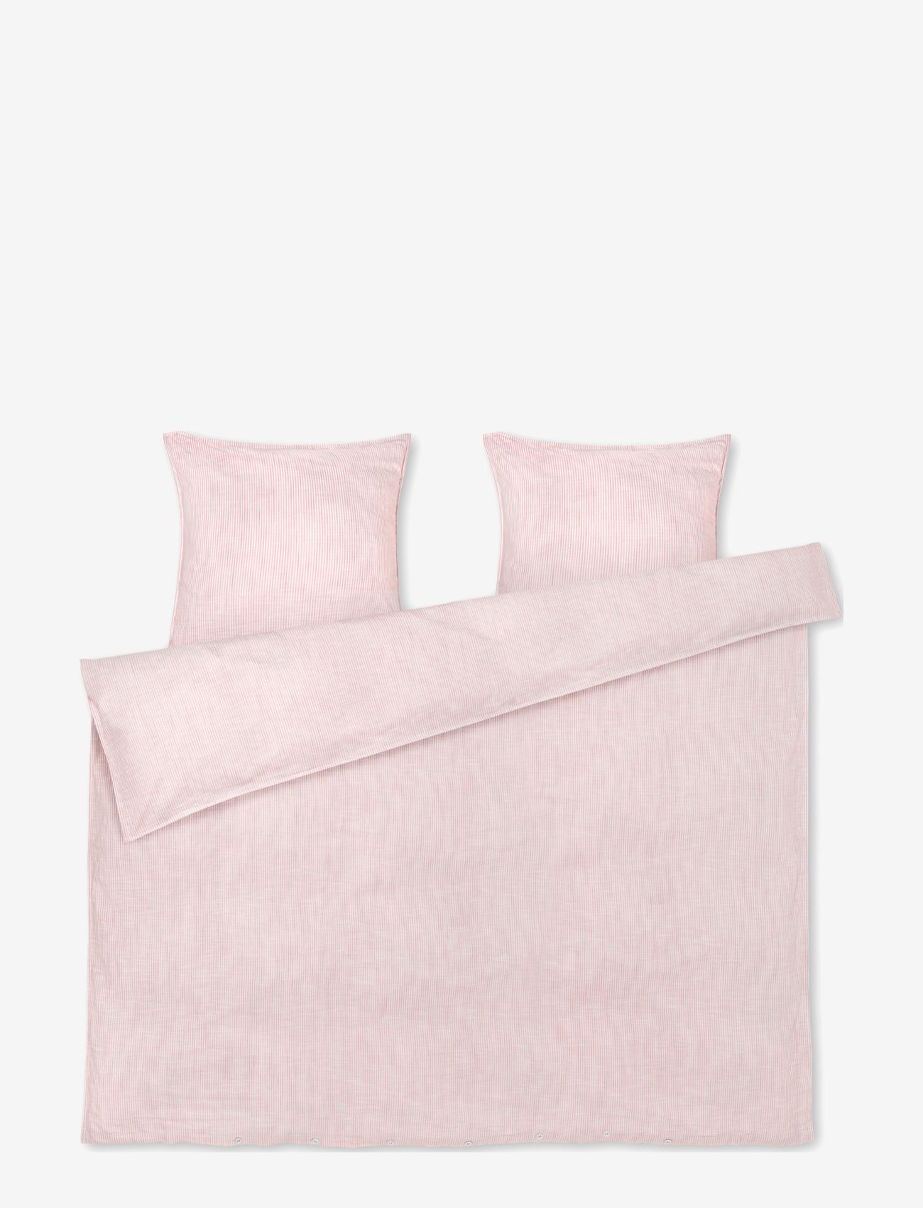 Juna - Monochrome Lines Bed linen 200x220 cm DK - bedsets - rose/white - 0