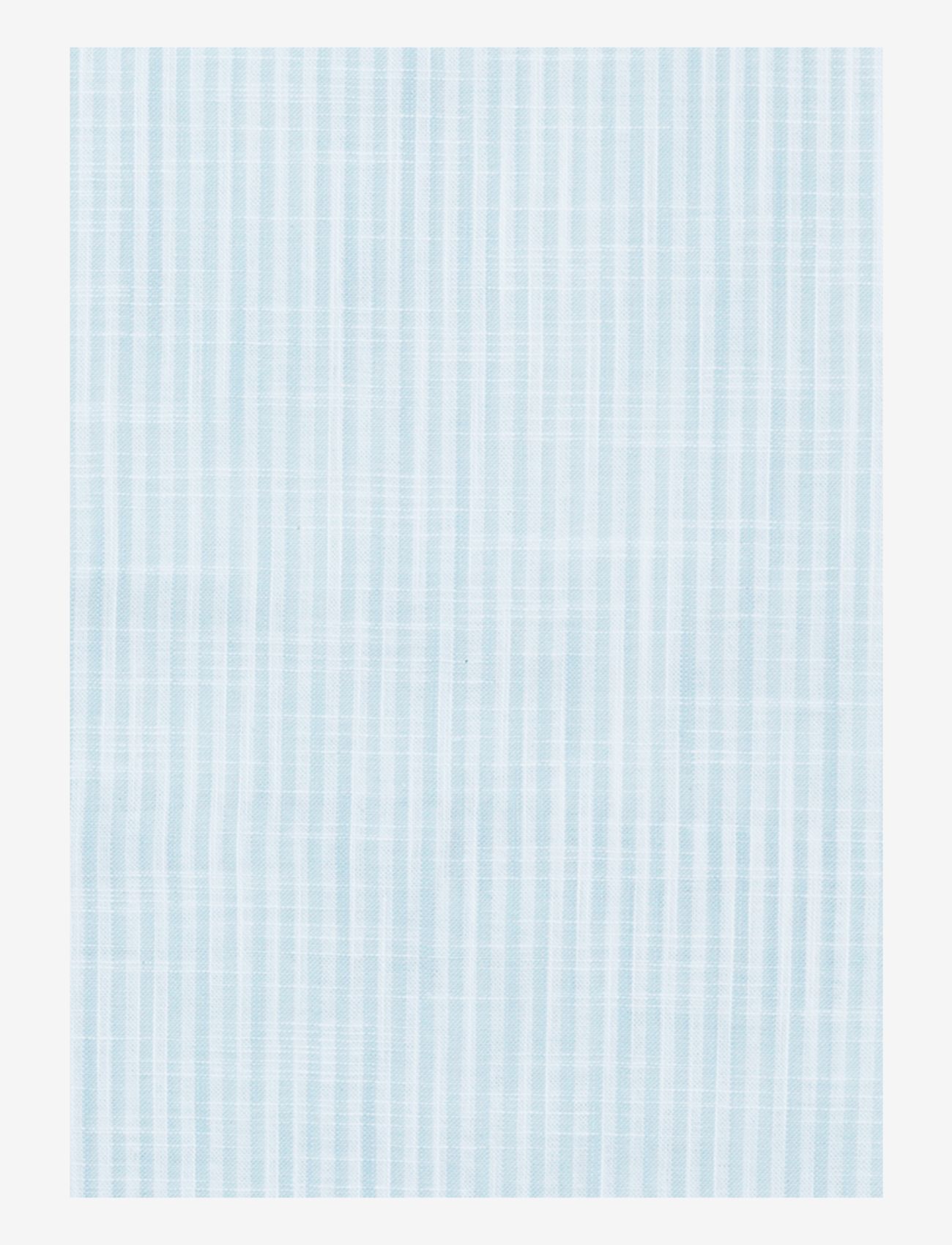 Juna - Monochrome Lines Pillowcase 63x60 cm DK - light blue/white - 3