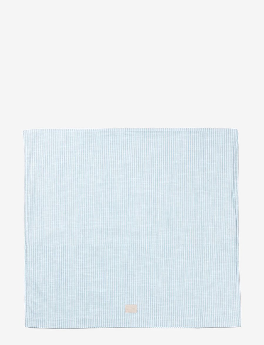 Juna - Monochrome Lines Pillowcase 70x50 cm NO - light blue/white - 2